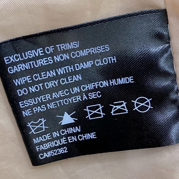 Buffalo Ivory Blush Beige Faux Leather Moto Style Jacket M - Picture 8 of 14